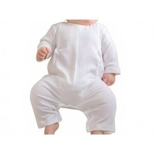 NEW CUCLIE baby's layette embroidered one piece in white